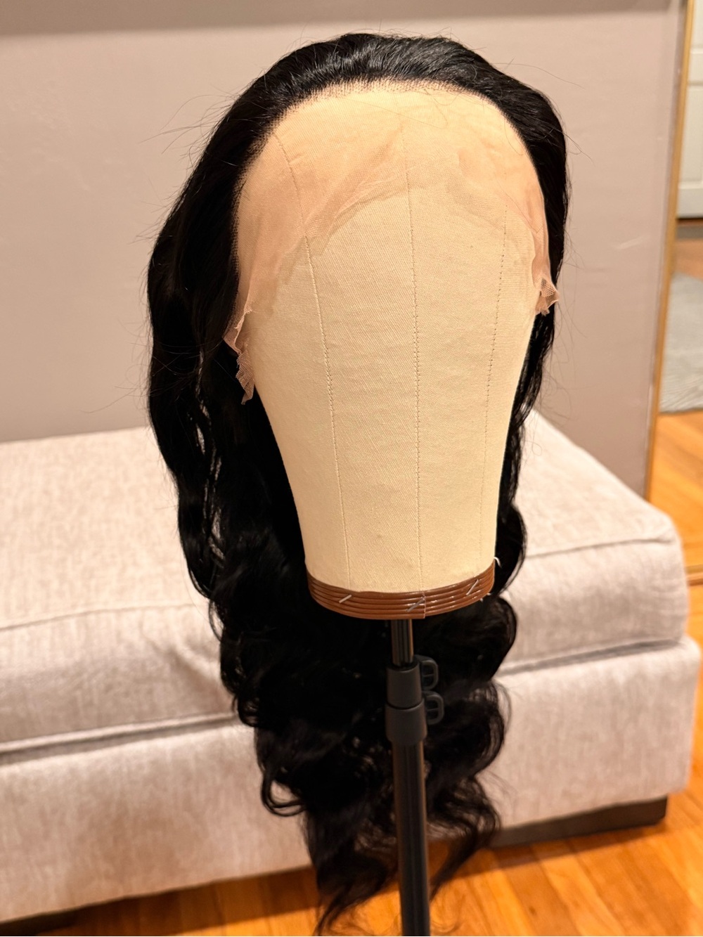 26” Natural Black #1b Body Wave 13x6 HD Lace Front 100% Human Hair Wig #228